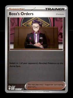 Boss's Orders [Corbeau] 183/217 Uncommon Ascended Heroes Pokemon Reverse Holo NM - Image 1