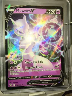 Mewtwo V - Pokemon GO 30/78 - HP 220 - Near Mint - Image 1