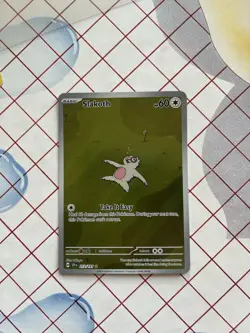 Pokemon TCG Slakoth 212/191 Surging Sparks Illustration Rare Holo English 60HP - Image 4