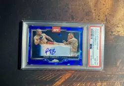 2025 Topps Chrome UFC Paddy Pimblett Blue Sapphire Auto #CVA-PPI PSA 8 - Image 1