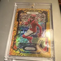 2023 Panini Prizm Gold shimmer Prizm Tank Dell #341 Rookie 04/ 10 very rare card - Image 1