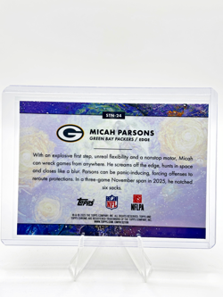 2025 Topps Cosmic Chrome Micah Parsons Stars In The Night #STN-24 Packers q2 - Image 2
