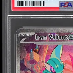 2023 Pokemon Scarlet And Violet Paradox Rift Iron Valiant EX #249 PSA 10 - Image 4