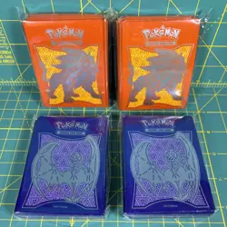 4 Pokemon Sun & Moon ETB Card Sleeves Elite Trainer Box Solgaleo Lunala - Image 1