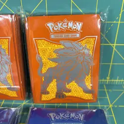 4 Pokemon Sun & Moon ETB Card Sleeves Elite Trainer Box Solgaleo Lunala - Image 2