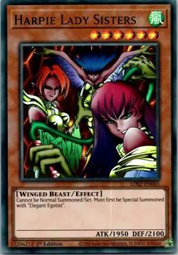 Yugioh Harpie Lady Sisters (Blue) LDS2-EN065 1st Edition Ultra Rare NM - Image 1