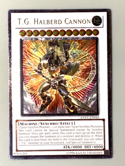 yugioh T.G. HALBERD CANNON EXVC-EN043 Ultimate Rare Unlimited Edition near mint - Image 2