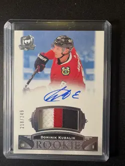 2019-20 Upper Deck The Cup Rookie Patch Auto /249 Dominik Kubalik - Image 1