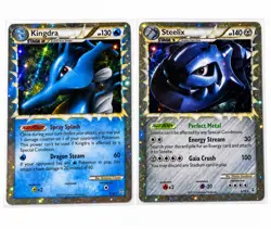 Pokemon HGSS Prime Collection Lot Kingdra 85/95 Steelix 87/95 Ultra Rare Holo - Image 1