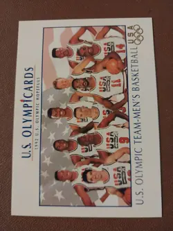 1992 IMPEL USA OLMYPICS US MENS BASKETBALL DREAM TEAM CARD #18 MICHAEL JORDAN - Image 1