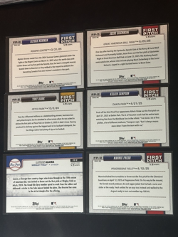 2026 Topps Series 1 - First Pitch Insert 6 Card Lot - Baseball - Image 2