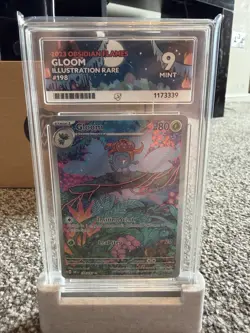 Pokemon TCG Obsidian Flames Holo Illustration Rare Card Gloom 198/197 Mint Ace 9 - Image 1