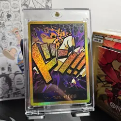 One Piece TCG | PRB-01 The Best - Rob Lucci Gold DON!! Card | Pack Fresh!! - Image 1