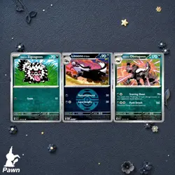 Galarian Zigzagoon-Galarian Obstagoon Evolution Lot 3 Cards Pokemon - Image 1
