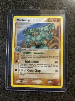Pokemon Machamp EX TCG Hidden Legends Holo Card 9/101 Rare - Image 1