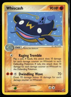 2005 EX - Deoxys Whiscash #28 Non Holo Rare Pokemon Card - Image 1