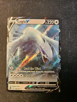 Pokemon Card - Lugia V 138/195 Holo Ultra Rare Silver Tempest - Near Mint - Image 1