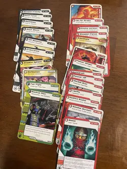 Lego Ninjago Collection Cards 2011-12 Pre-owned And Played With . 63 Cards - Image 2
