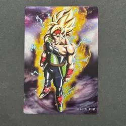 S4297 Bardock R Holo Japanese Dragon Ball UNLIMITED Wafer Card J3 - Image 1