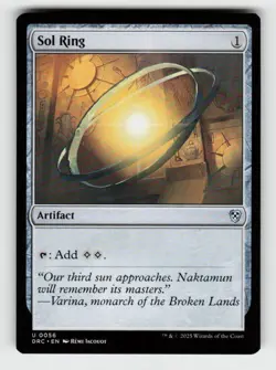Sol Ring (0056) 56 Uncommon Commander: Aetherdrift Magic: The Gathering NM - Image 1