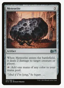 Meteorite | MTG | Magic 2015 (M15) | Artifact | Damage | Add Mana | LP - Image 1