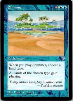 MTG Magic The Gathering Shimmer Mirage Played See Scan B - Image 1