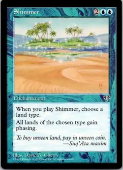 MTG Magic The Gathering Shimmer Mirage Played See Scan D - Image 1