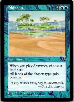 MTG Magic The Gathering Shimmer Mirage Played See Scan C - Image 1
