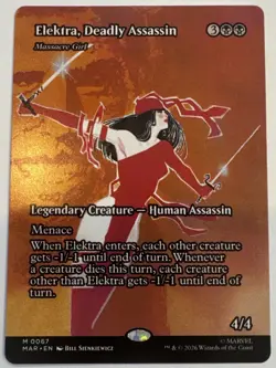 Elektra, Deadly Assassin - Massacre Girl (Borderless) Marvel Universe... - Image 1