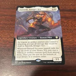 Sanwell, Avenger Ace Extended Art Commander: The Brothers' War #52 MTG - Image 1