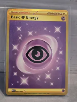 Pokemon TCG Basic Psychic Energy 207/165 SV 151 Hyper Rare Holo - Image 1