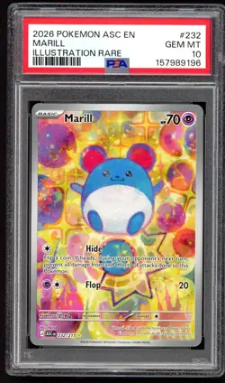 Pokemon Card - PSA 10 Marill 232/217 - Ascended Heroes - GEM MT - Image 1