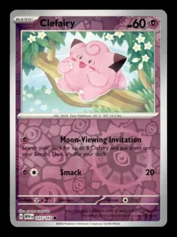 CLEFAIRY 035/165 REVERSE HOLO COMMON 151 NM/M - Image 1