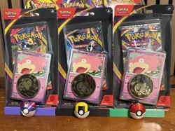 Pokemon TCG Mega Evolution Pitch Black Booster Pack Slowpoke Promo Sealed - Image 1