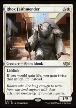 MTG Rhox Faithmender Rare 0128 NM - Tarkir: Dragonstorm - Image 1