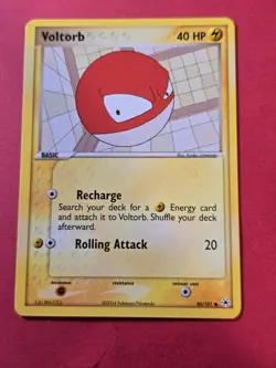 2004 Pokemon EX Hidden Legends #80 Voltorb, C, NF/H, cd1 - Image 1
