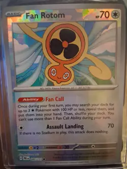 Fan Rotom (Poke Ball Pattern) 085/131 Sv: Prismatic Evolutions Masterball Holo - Image 1
