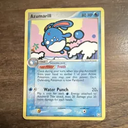 Pokemon TCG Azumarill 1/109 Team Rocket Returns Rare 80 HP English - Image 1