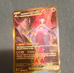 The Pokemon Company Team Rocket's Mewtwo ex 231/182 SIR Full Art Holo EN - Image 1