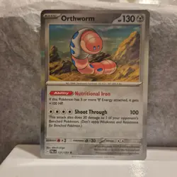 ORTHWORM 151/193 RARE PALDEA EVOLVED POKEMON HOLO LP - Image 1