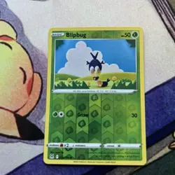 Pokemon Blipbug 18/196 Lost Origin Common Reverse Holo NM TCG - Image 1