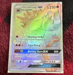 Incineroar GX Full Art Holo 147/145 Sun & Moon Secret Rare Pokemon TCG EN - Image 1