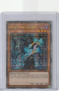 Yugioh RA03-EN139 Night Assailant – Quarter Century Secret Rare 1st edition - Image 1