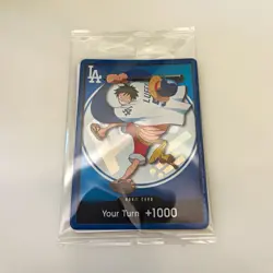 2026 ONE PIECE LOS ANGELES DODGERS MONKEY D LUFFY DON CARD PROMO! SEALED - Image 1