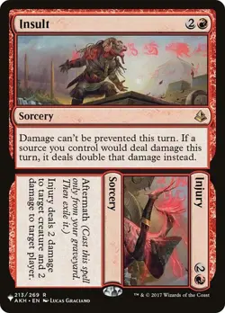 MTG - Insult / Injury - The List - Mystery Booster 2 - Magic the Gathering - Image 1