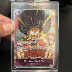 Afro Luffy OP07-073 BANDAI CARD GAMES Fest Promo One Piece Card Game Japanese NM - Image 4