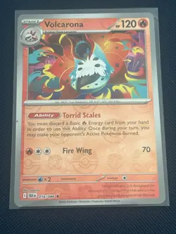 Volcarona 016/086 Masterball - Black Bolt - Rare Holo pattern card - Image 1