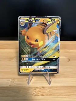 Raichu GX SM213 Sun & Moon Black Star Promo Holo Pokemon Card - Image 1