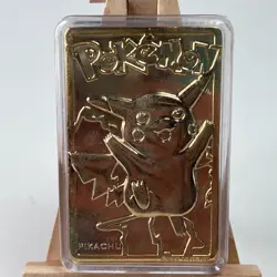 Pikachu 1999 Pokemon 23K Gold-Plated Burger King Nintendo Promo Trading Card - Image 1