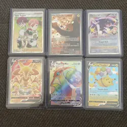 Pokemon 6-Card Lot Alakazam, Aegislash, Pikachu, Garchomp, Dedenne, Gym Trainer - Image 1